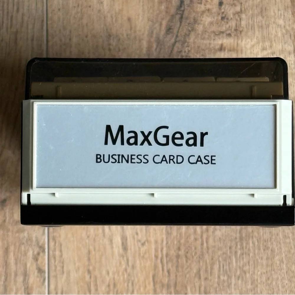 Max Gear Business Card Holder Case Organizer~Lg Capacity